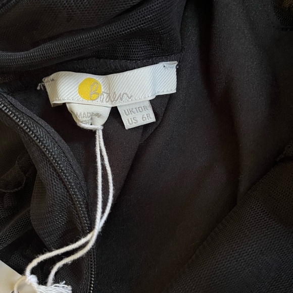 Boden | Frill Tulle Maxi Dress Black - Picture 5 of 7